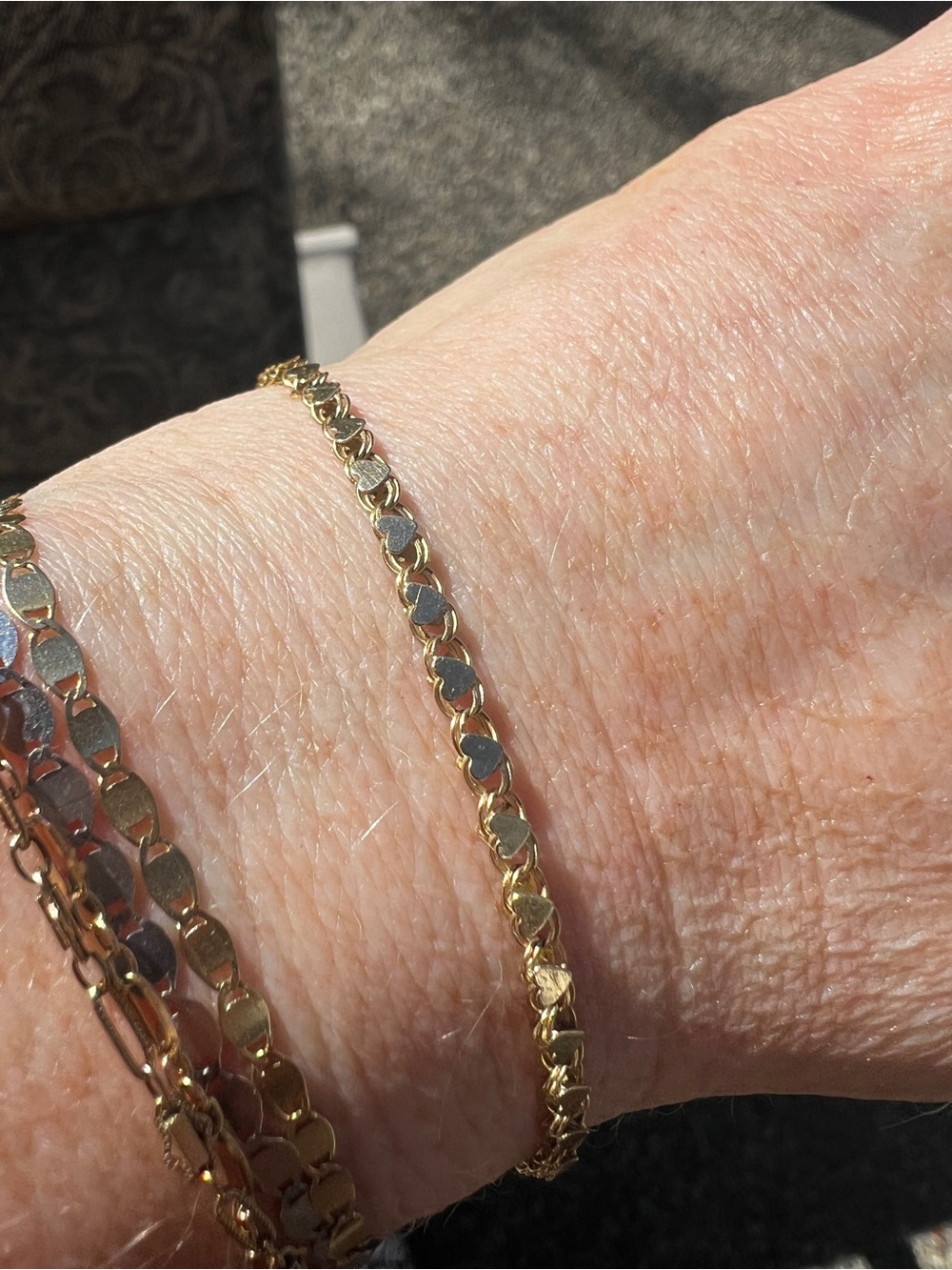 Vintage Solid 14k gold Anklet 3 grams! - Picture 3 of 6